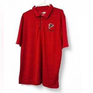 New Men’s Official NFL Atlanta Falcons Victory Polo Size XL Vibrant Red